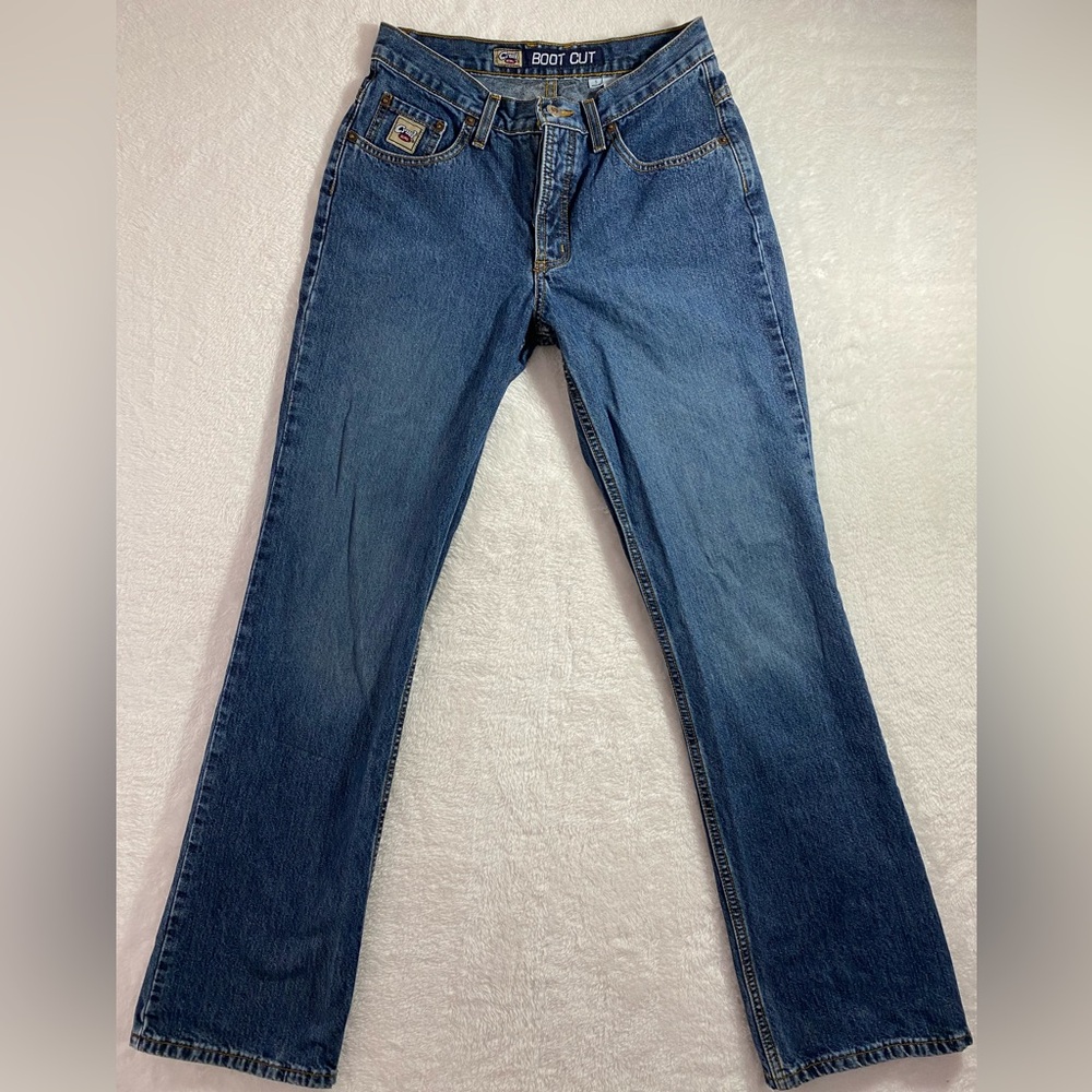 Cruel Girl Boot Cut Button Fly Jeans Size 5 Regular Medium Wash Western Vintage